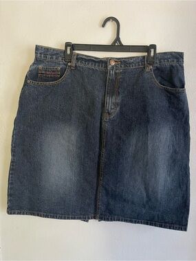 U.S. Polo Assn. Dark Blue Denim Mini Skirt
